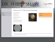 Tablet Screenshot of drphilipshaw.com